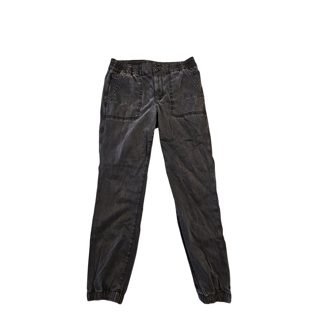 American Eagle Joggers Womens 14 Black Faded Elastic Waist Stretch‎ Pants